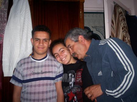 moi et mon papa et ma petite soeur